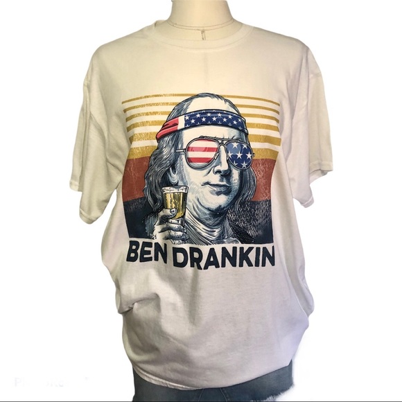 Ben Drankin Graphic Short Sleeve T-Shirt Sz Lg - Picture 6 of 12